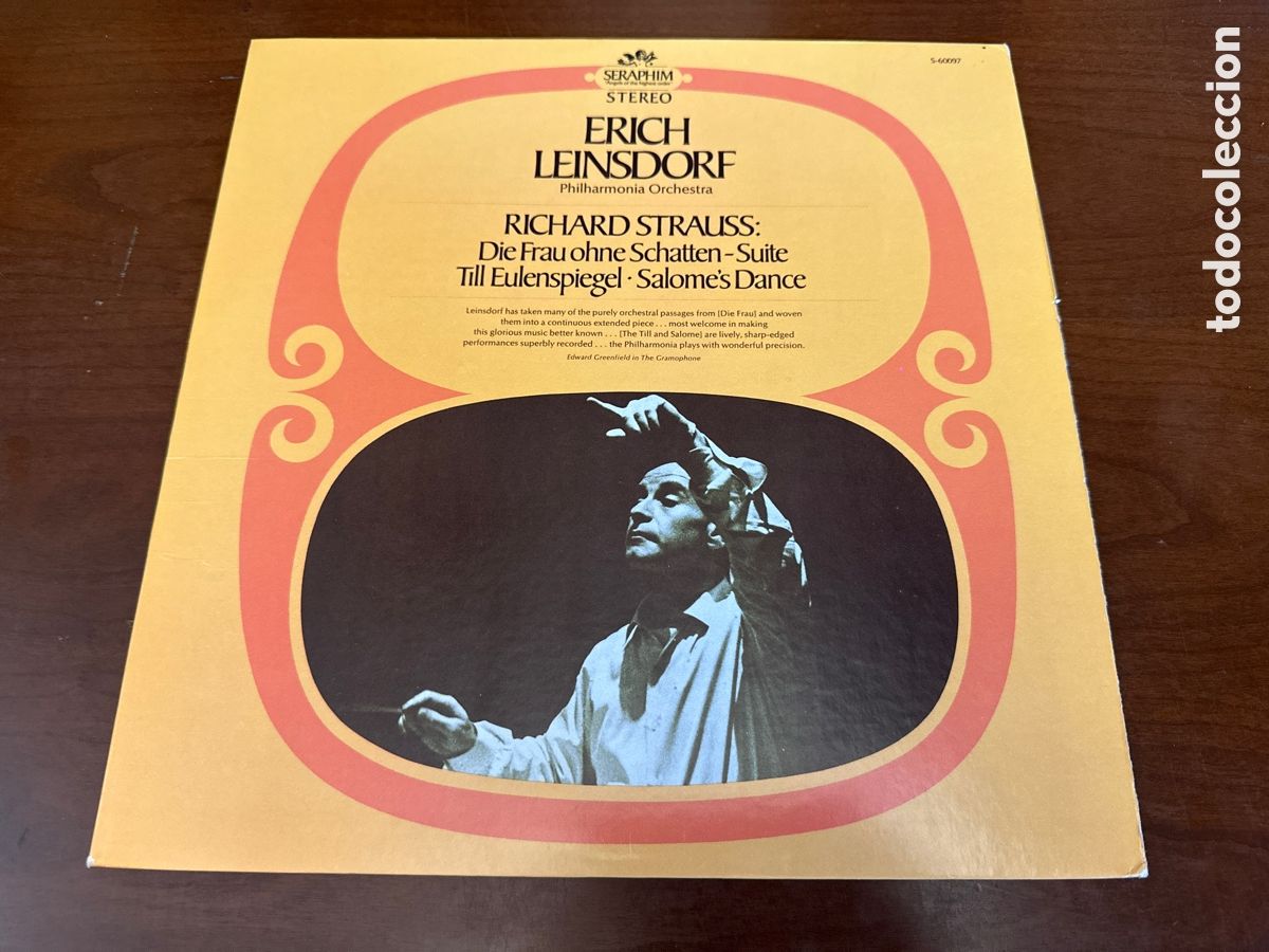 Discos de vinilo: RICHARD STRAUSS. Philarmonia orchestra Erich Leinsdorf &hellip;