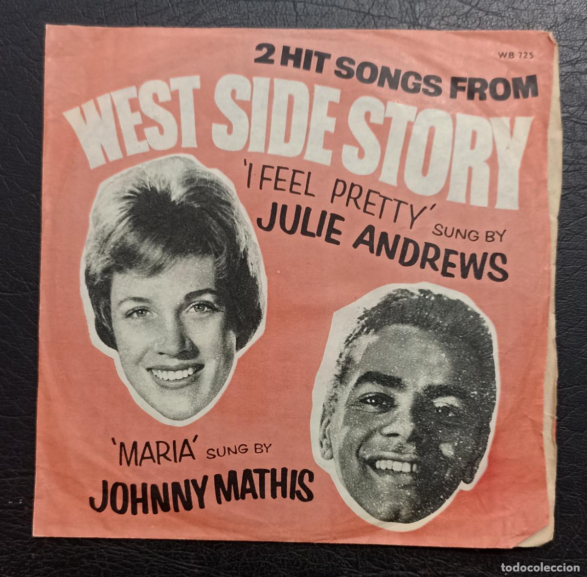 Discos de vinilo: SINGLE WEST SIDE STORY - JULIE ANDREWS - JOHNNY MATHIS - SUMMER COUNTY