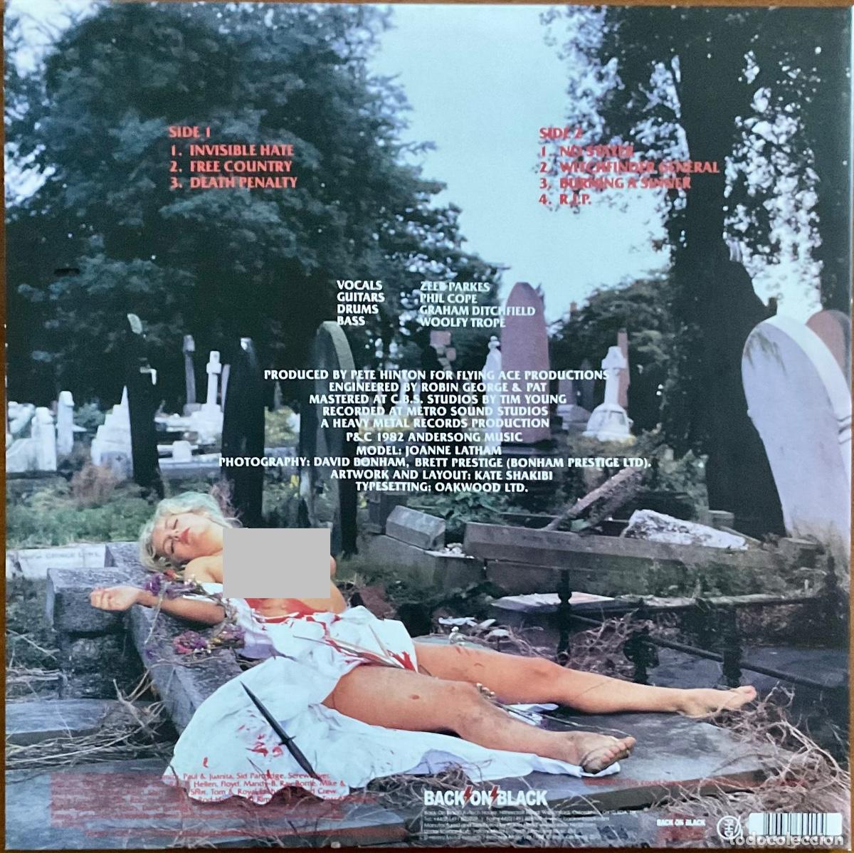 Discos de vinilo: WITCHFINDER GENERAL - DEATH PENALTY - Foto 2