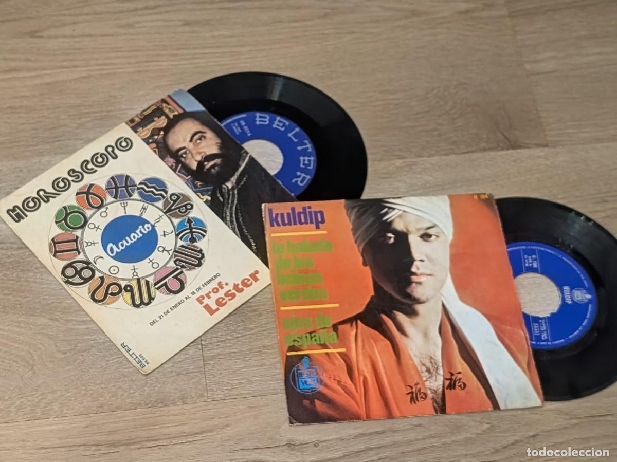 Discos de vinilo: LOTE DE 2 SINGLES DE LOS A&Ntilde;OS 60 Y 70 - KULDIP .. DE 1966 Y PROF..LESTER ..BUEN ESTADO DE 1975