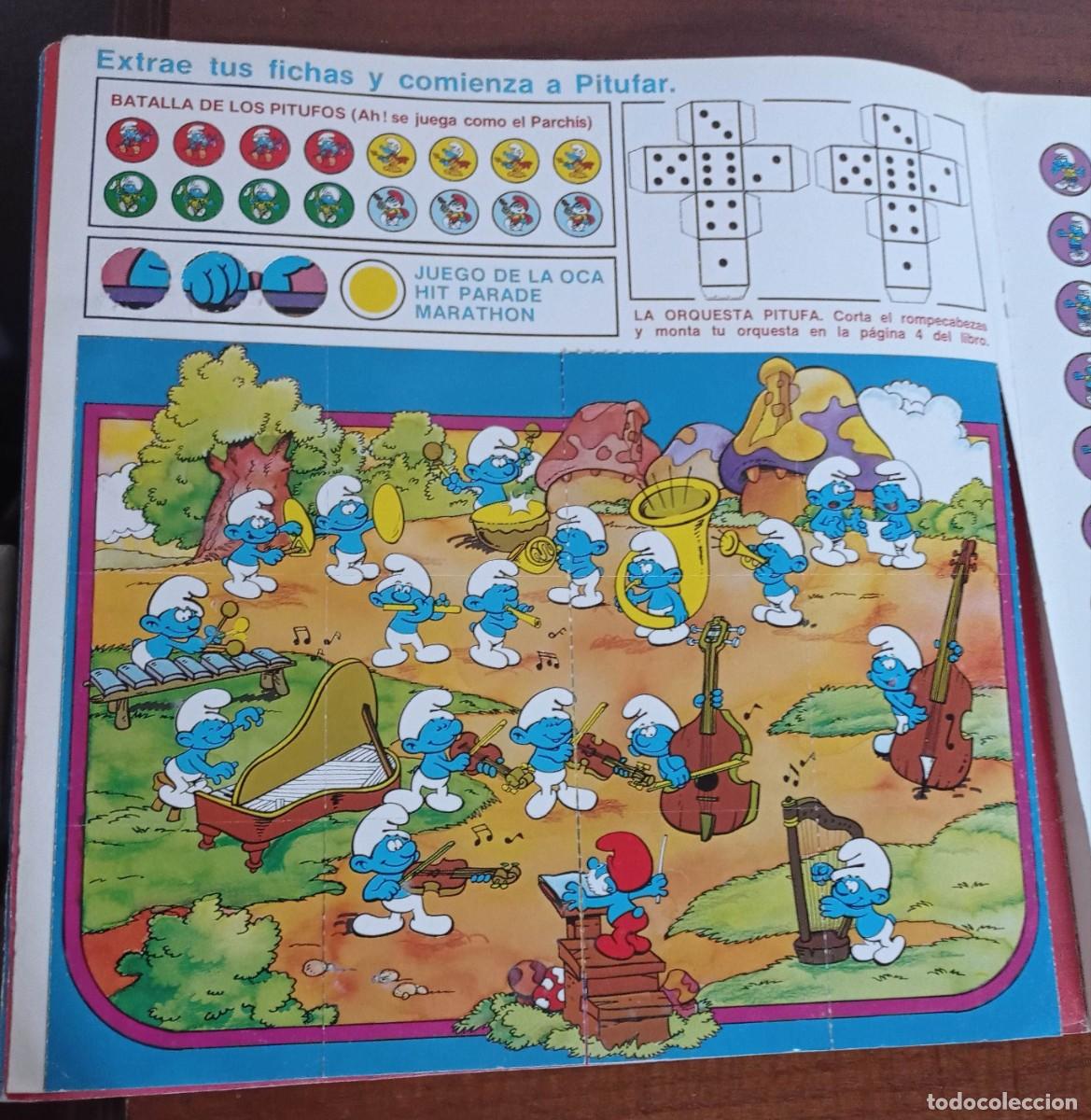 Discos de vinilo: LA OCA PITUFA - LP + EL GRAN LIBRO DE LOS JUEGOS PITUFOS - Foto 4