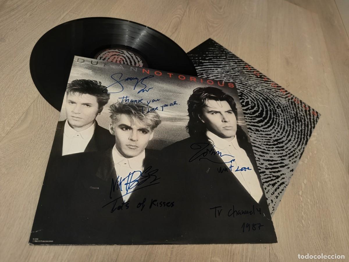 Discos de vinilo: DURAN DURAN - NOTORIOUS ..LP DE EMI-CAPITOL 1986 - CON LETRAS ..ED. U.S.A .. FIRMADO Y DEDICADO