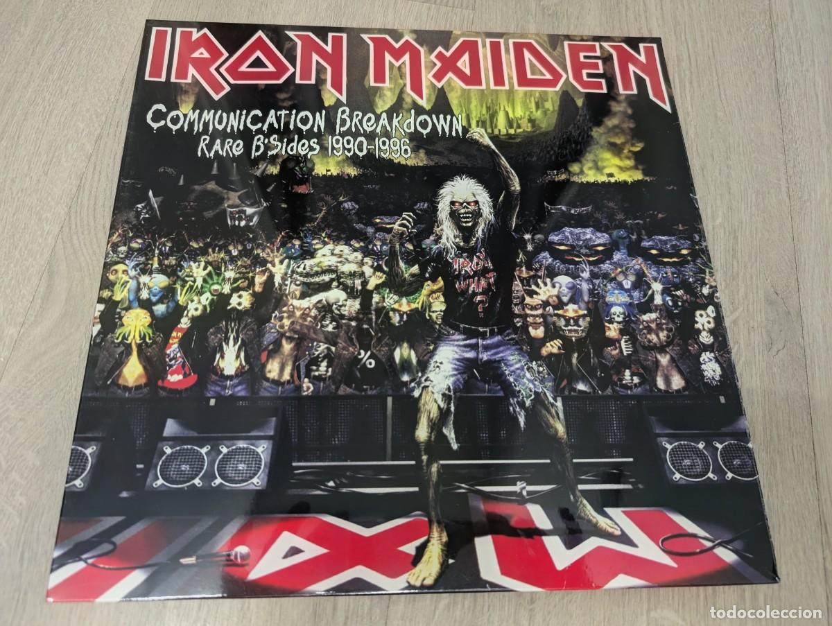 Discos de vinilo: IRON MAIDEN - COMMUNICATION BREAKDOWN ..LP RARE B - SIDES 1990-1996 - VERE RECORDS FRANCIA - NUEVO