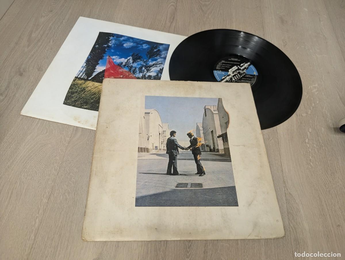 Discos de vinilo: PINK FLOYD - WISH YOU WERE HERE ..LP EMI- HARVEST 1&ordf; ED ESPA&Ntilde;OLA DE 1975 - 1J066-96918 - CON ENCARTE