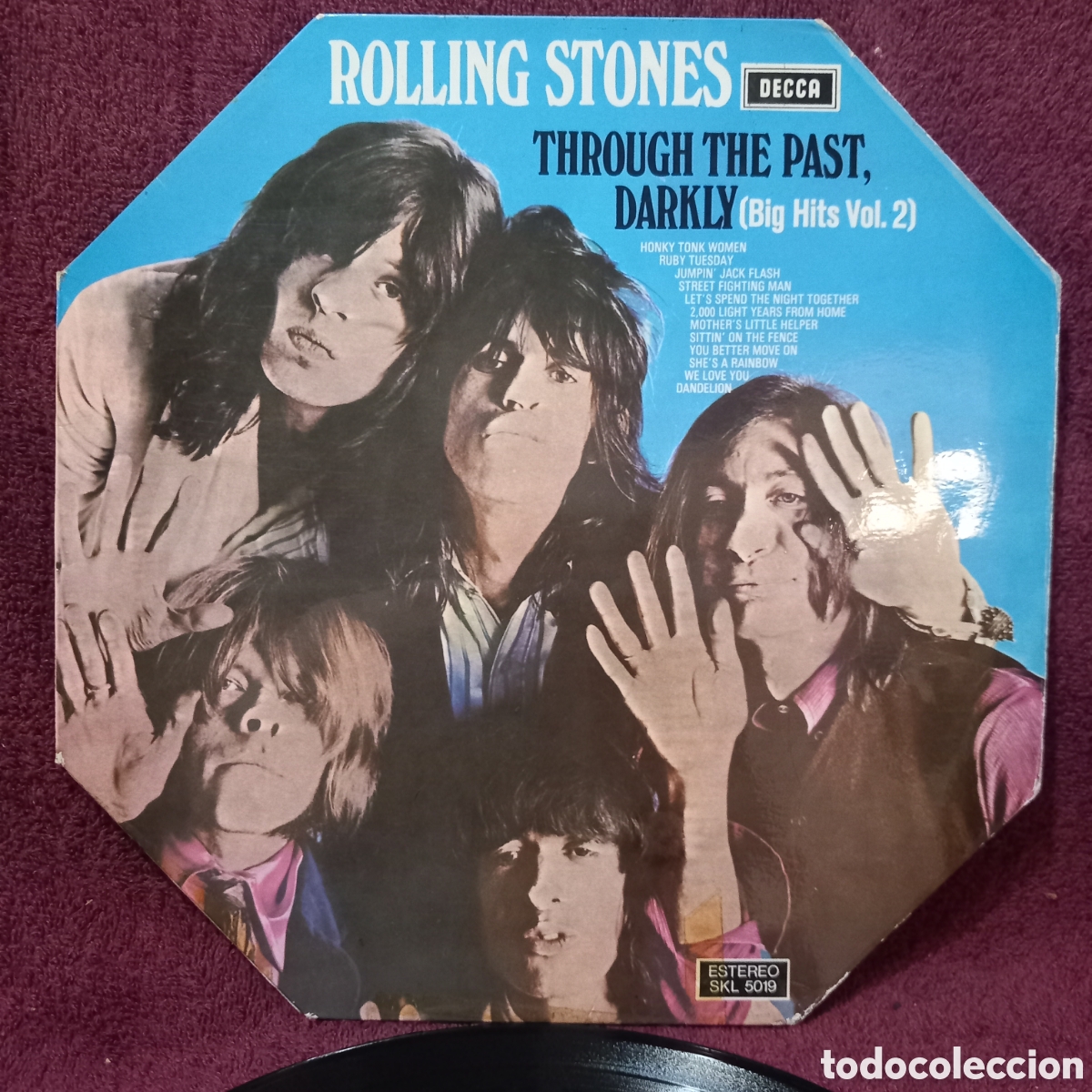 Discos de vinilo: LP ROLLING STONES-THROUGH THE PAST,DARKLY(big hits vol 2(1969 SPAIN DECCA)