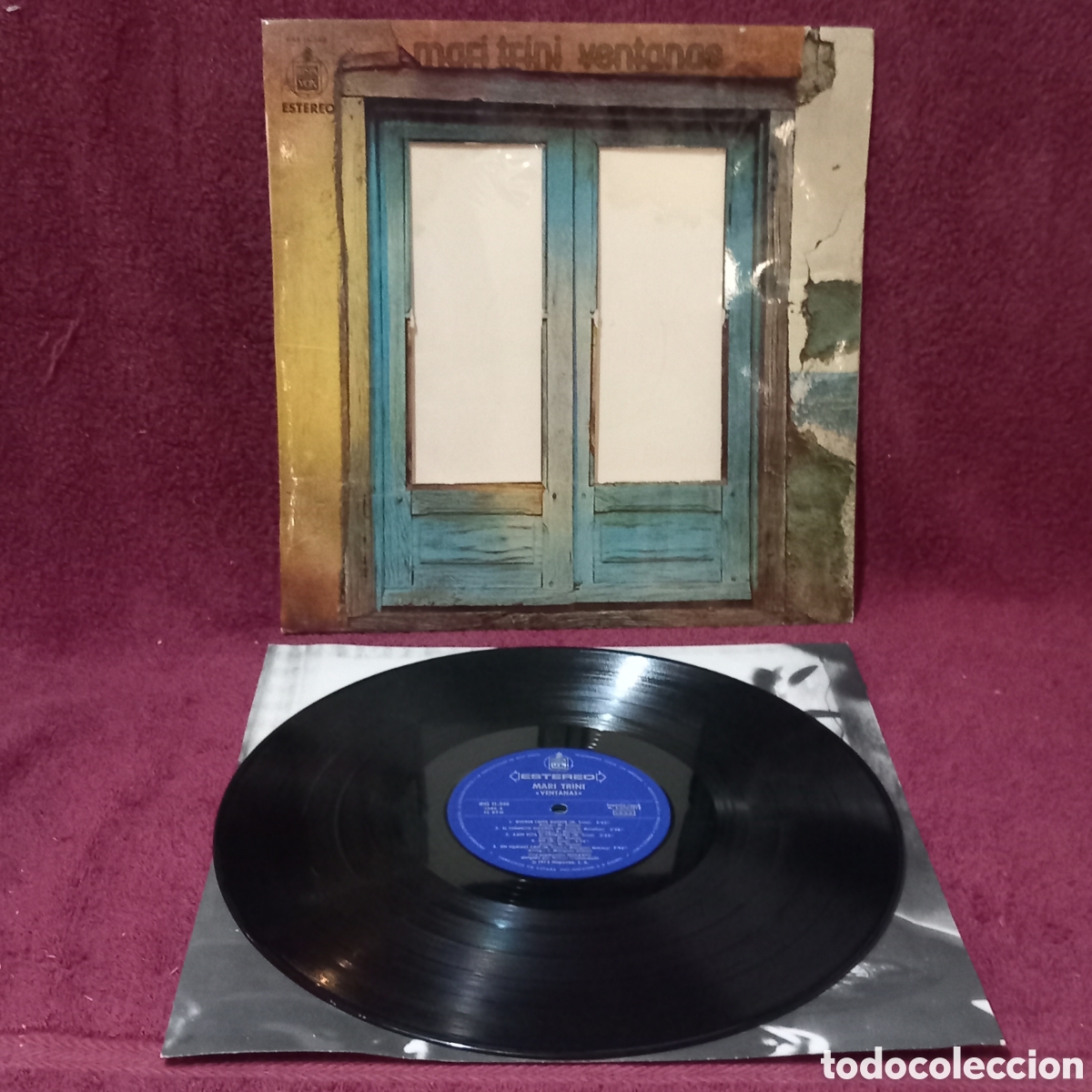 Discos de vinilo: LP MARI TRINI-VENTANAS(1973 HISPAVOX,CONTIENE ENCARTE)