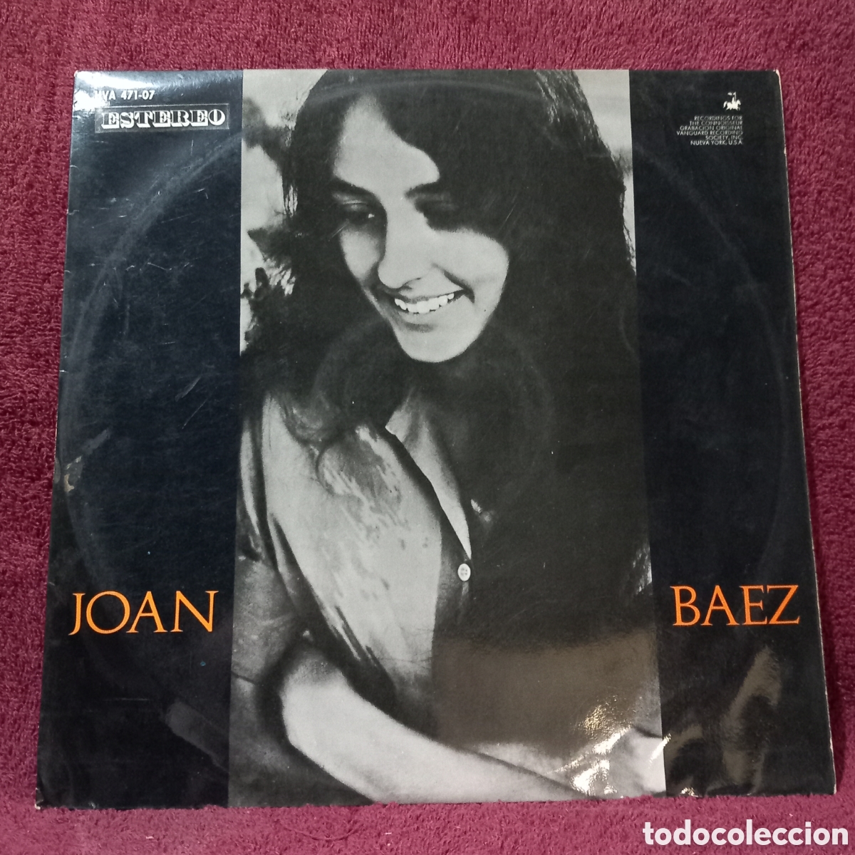 Discos de vinilo: LP JOAN BAEZ 1967(VINILO MUY POCAS SE&Ntilde;ALES)