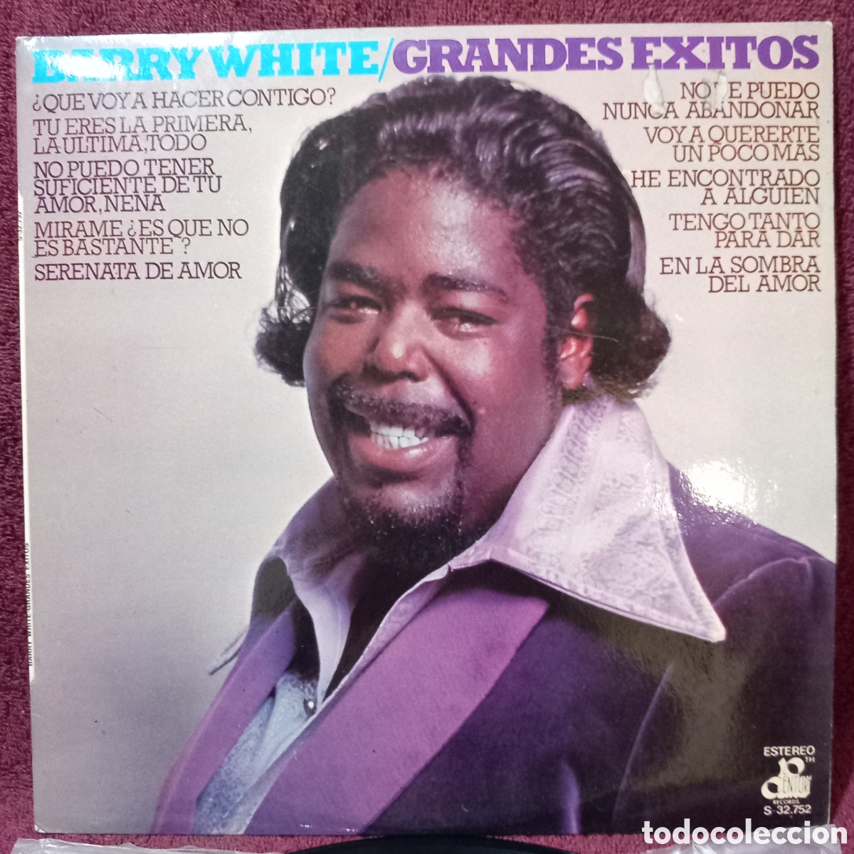 Discos de vinilo: LP BARRY WHITE-GRANDES EXITOS(1975 SPAIN)EXCELENTE ESTADO