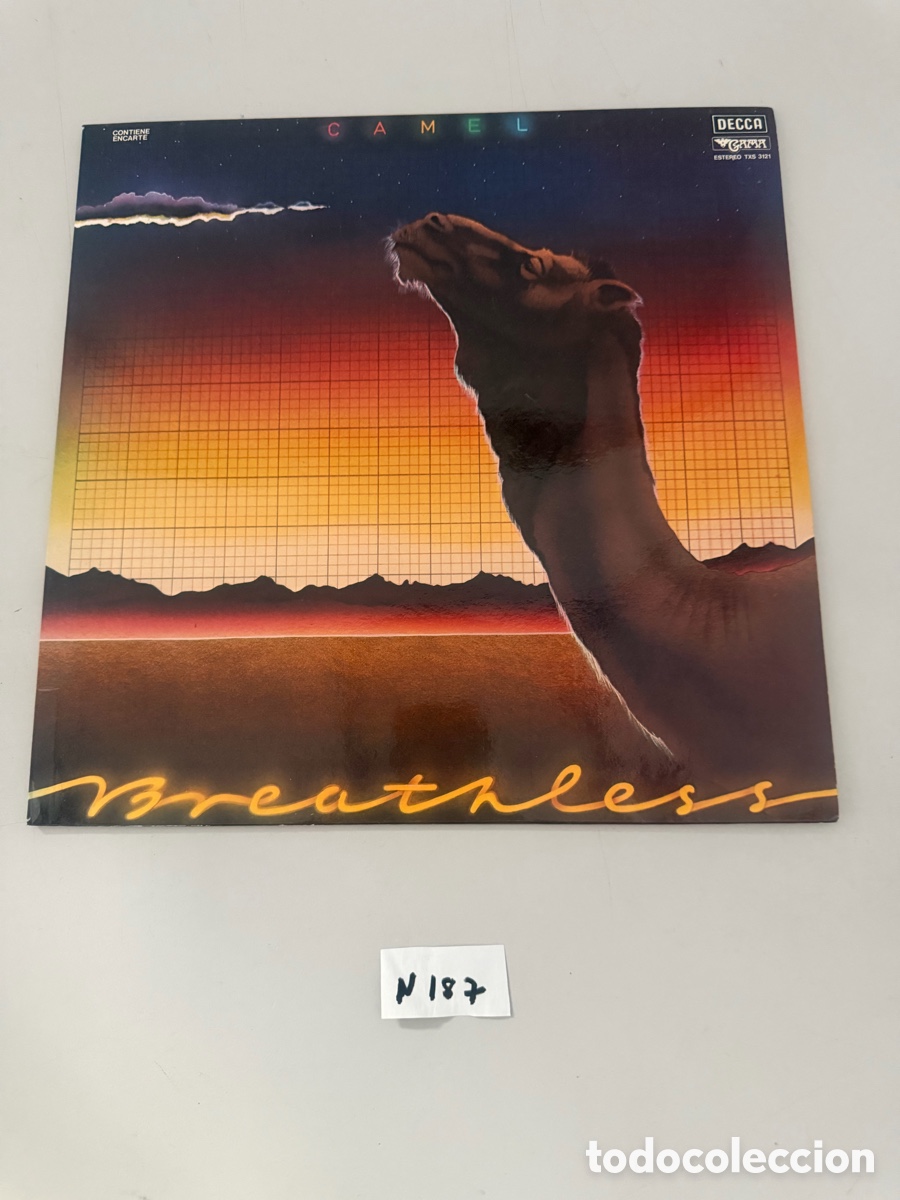 Discos de vinilo: CAMEL, BREATHLESS. LP ESPA&Ntilde;A .