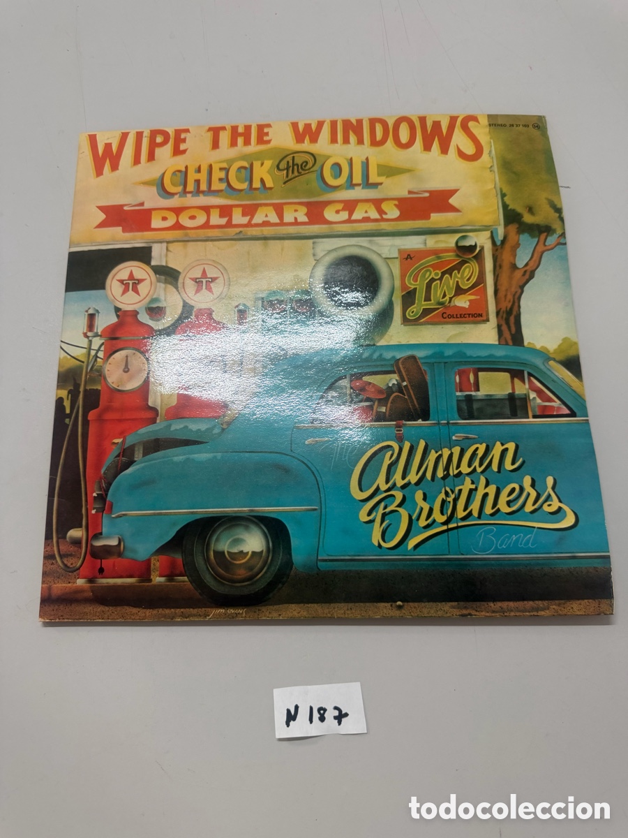 Discos de vinilo: THE ALLMAN BROTHERS BAND-WIPE THE WINDOWS, CHECK THE OIL, A DOLLAR GAS