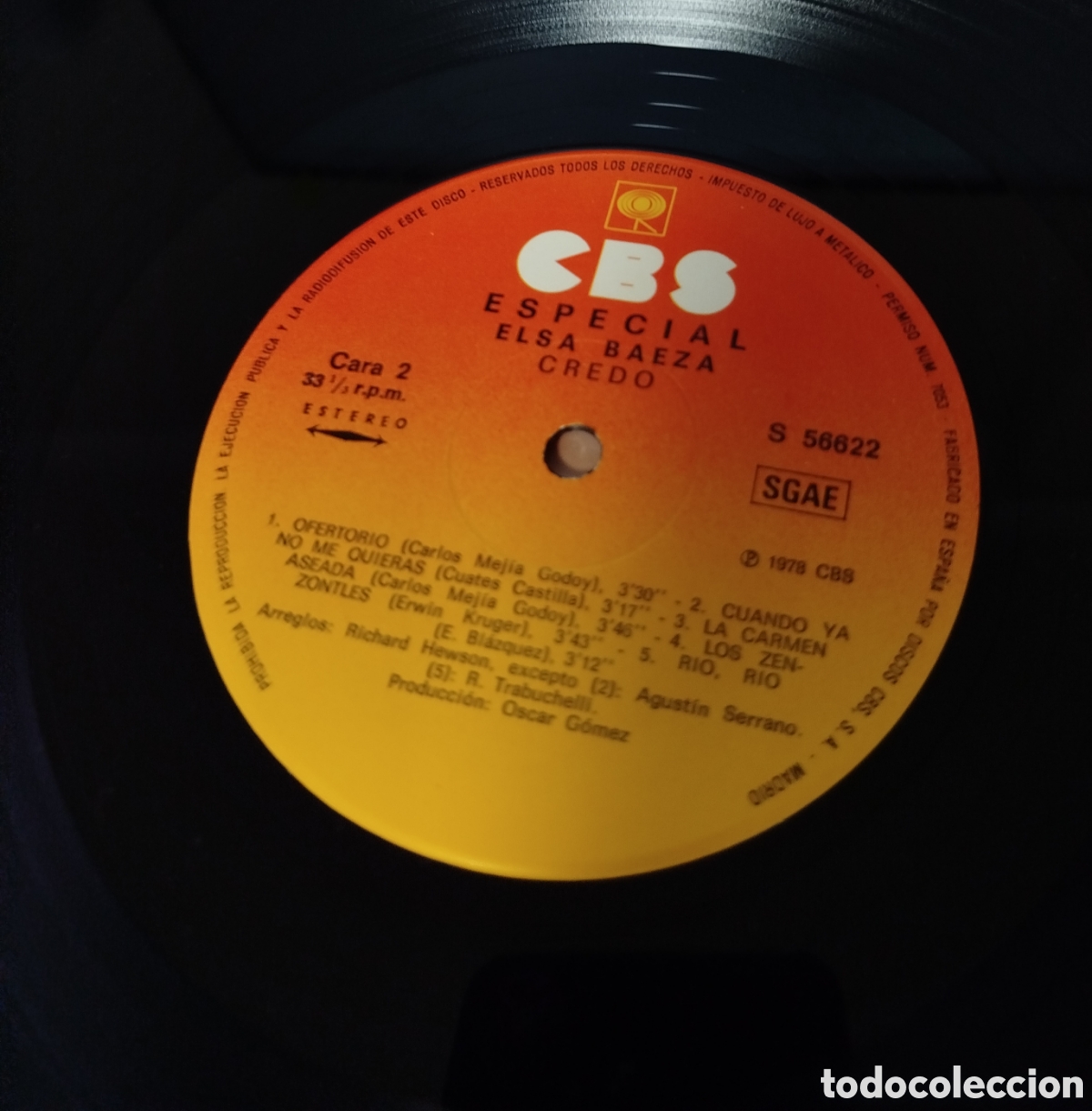Discos de vinilo: Elsa Baeza &ndash; Credo. . - Foto 3