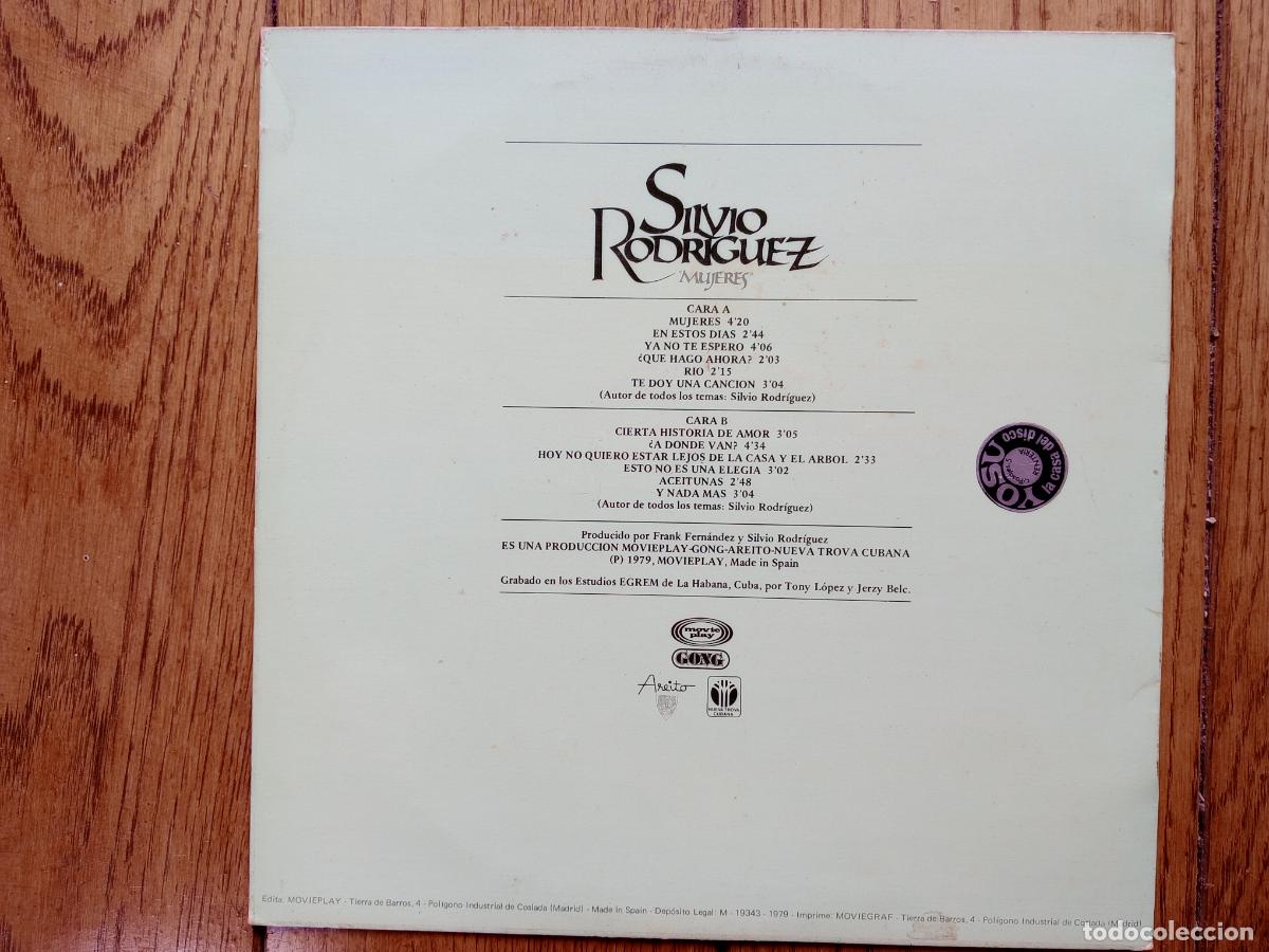 Discos de vinilo: Silvio Rodr&iacute;guez - mujeres - Foto 2