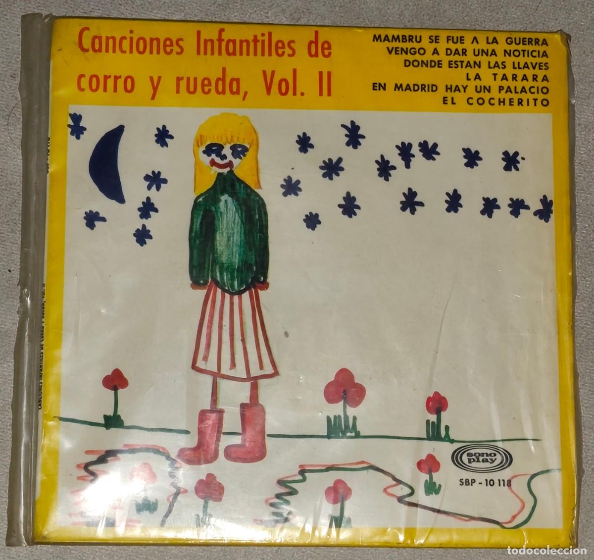 Discos de vinilo: E.P.: CANCIONES INFANTILES DE CORRO Y RUEDA - VOLUMEN N&ordm; 2 &middot; Mambr&uacute; se fue a la guerra / La tarara..