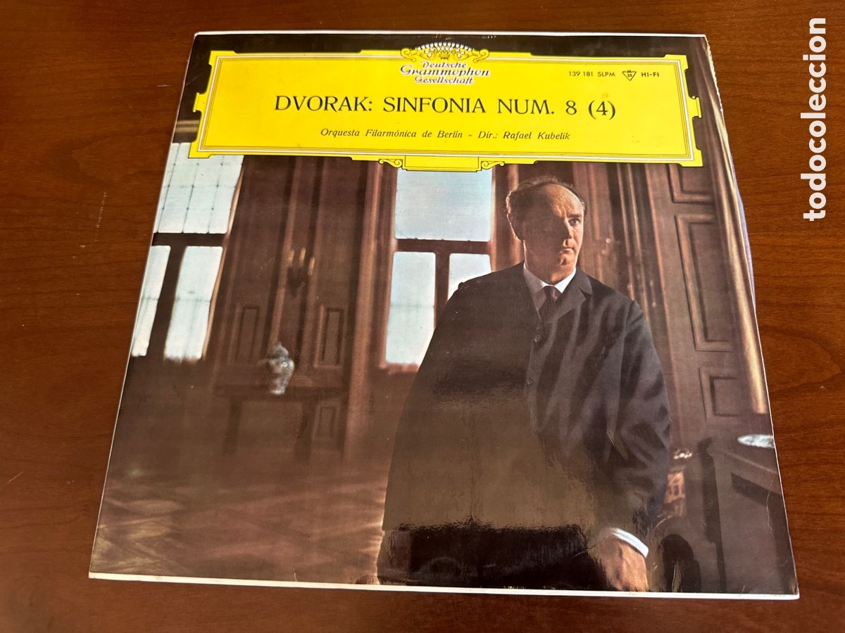Discos de vinilo: DVORAK: SINFON&Iacute;A NUM.8 (4). ORQUESTA FILARM&Oacute;NICA DE BERL&Iacute;N RAFAEL KUBELIK.