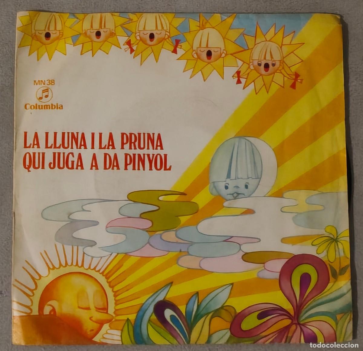 Discos de vinilo: SINGLE: CANCIONES INFANTILES CATALANAS - La lluna i la pruna / Qui juga a da pinyol (COLUMBIA, 1964)