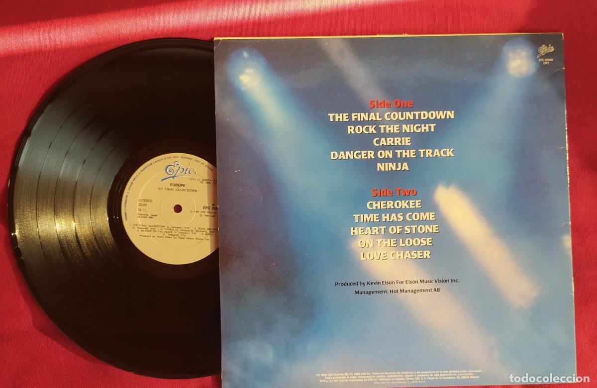 Discos de vinilo: LP EUROPE. The final countdown. A&ntilde;o 1986 - Foto 2