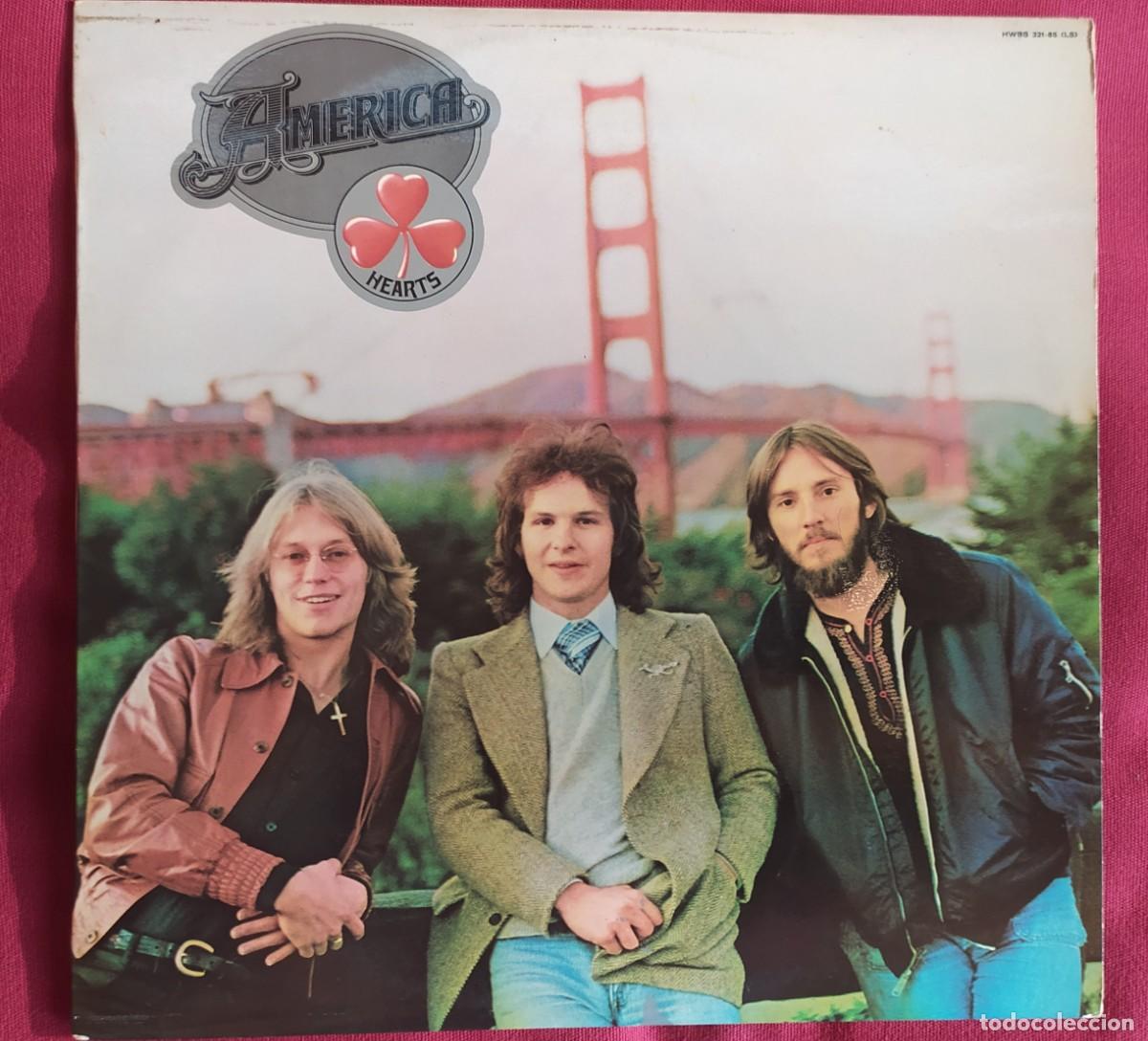 Discos de vinilo: LP AMERICA. hearts . A&ntilde;o 1975