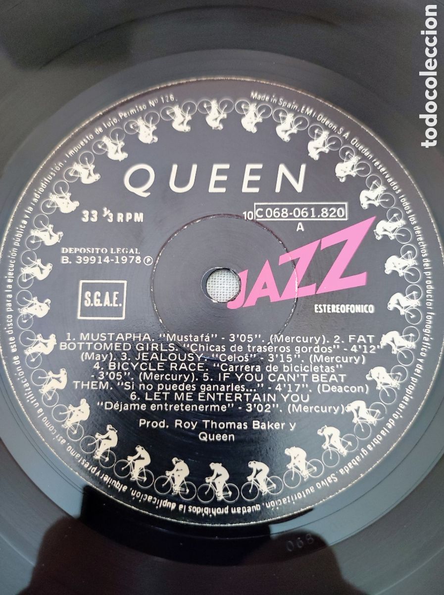 Discos de vinilo: QUEEN - JAZZ (COMPLETO) - Foto 7