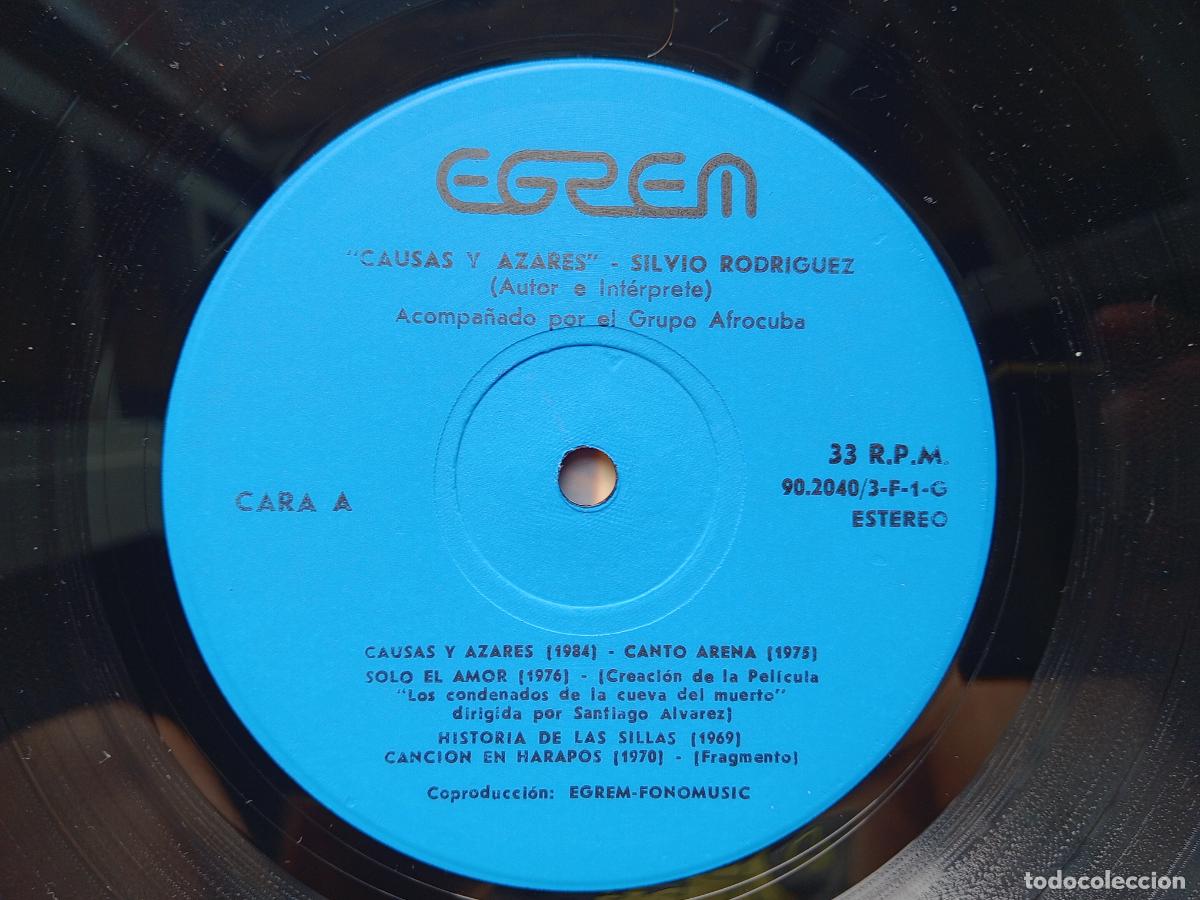 Discos de vinilo: Silvio Rodr&iacute;guez - causas y azares - Foto 5