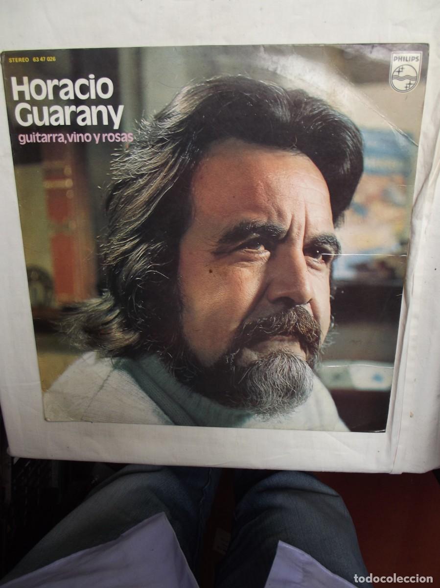 Discos de vinilo: LP HORACIO GUARANY GUITARRA , VINO Y ROSAS ( SIN PROBAR )