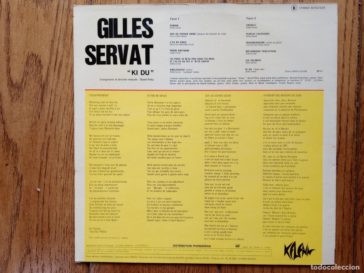 Discos de vinilo: Gilles Servat - ki du - Foto 2