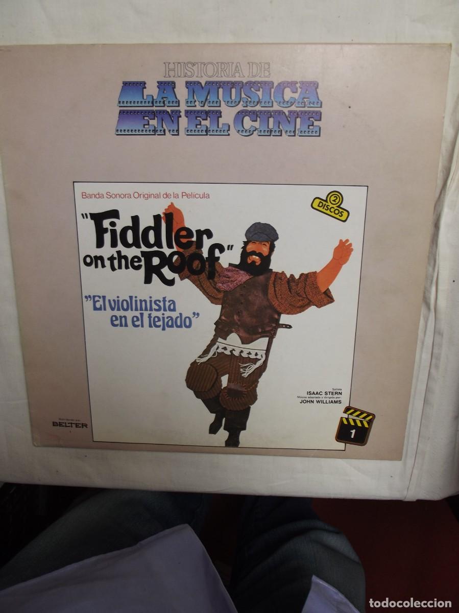 Discos de vinilo: LP EL VIOLINISTA EN EL TEJADO LA MUSICA EN EL CINE ( SIN PROBAR )