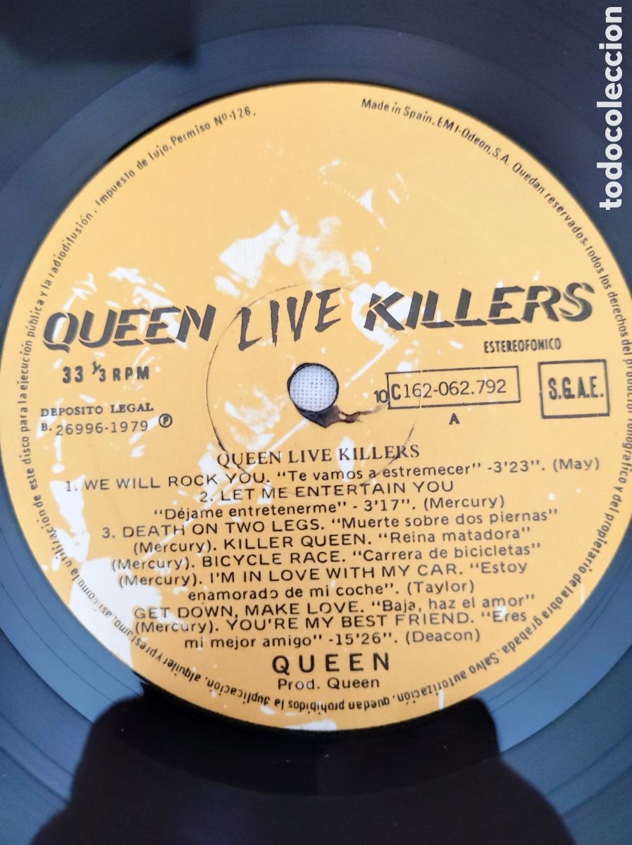 Discos de vinilo: QUEEN - KILLERS (1979) - Foto 6