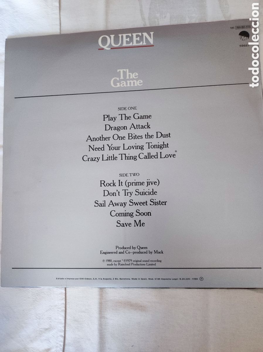 Discos de vinilo: QUEEN - THE GAME (1980) - Foto 2