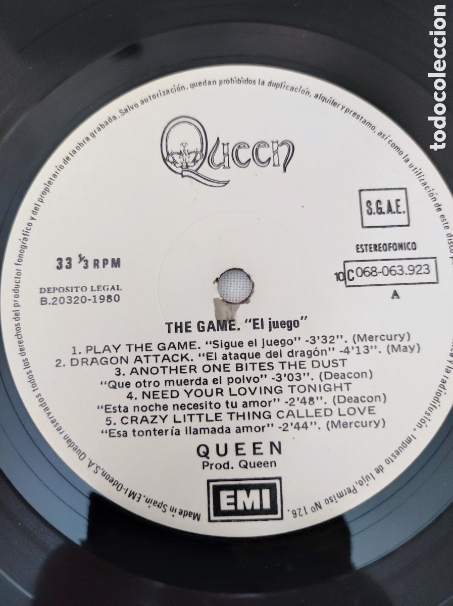 Discos de vinilo: QUEEN - THE GAME (1980) - Foto 5