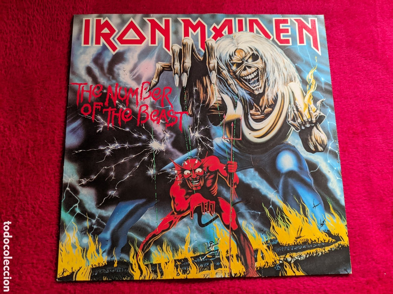 Discos de vinilo: // Iron Maiden - The number of the beast - EMI Germany ,1&deg; edici&oacute;n 1982,1C 064-07 608