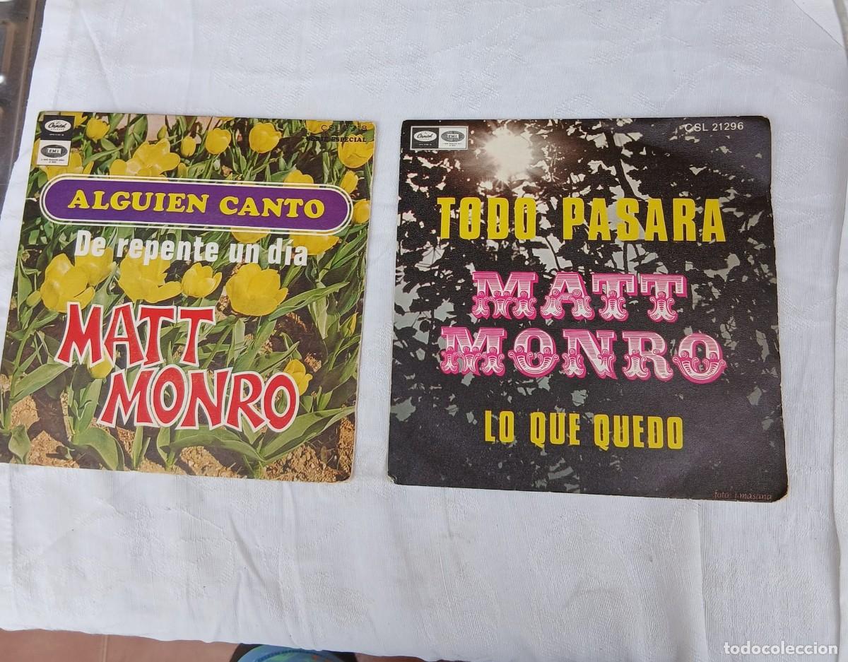 Discos de vinilo: Dos discos singles de matt monro