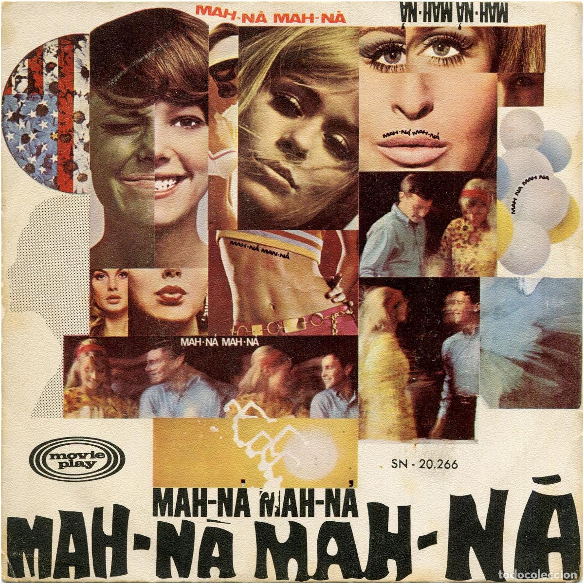 Discos de vinilo: Piero Umiliani/Giorgio Moroder - Mah-N&aacute; Mah-N&aacute; - SG Spain 1969 - Movieplay SN-20.266 - VG+/VG+