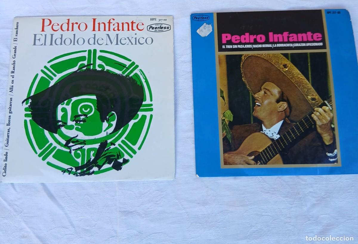 Discos de vinilo: Dos singles de pedro infante