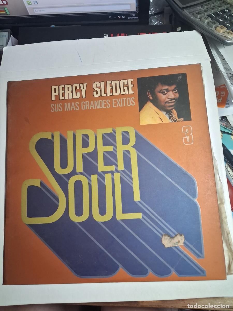Discos de vinilo: lp percy sledge sus m&aacute;s grandes &eacute;xitos. super soul 3. atlantic 1978 spain (buen estado)