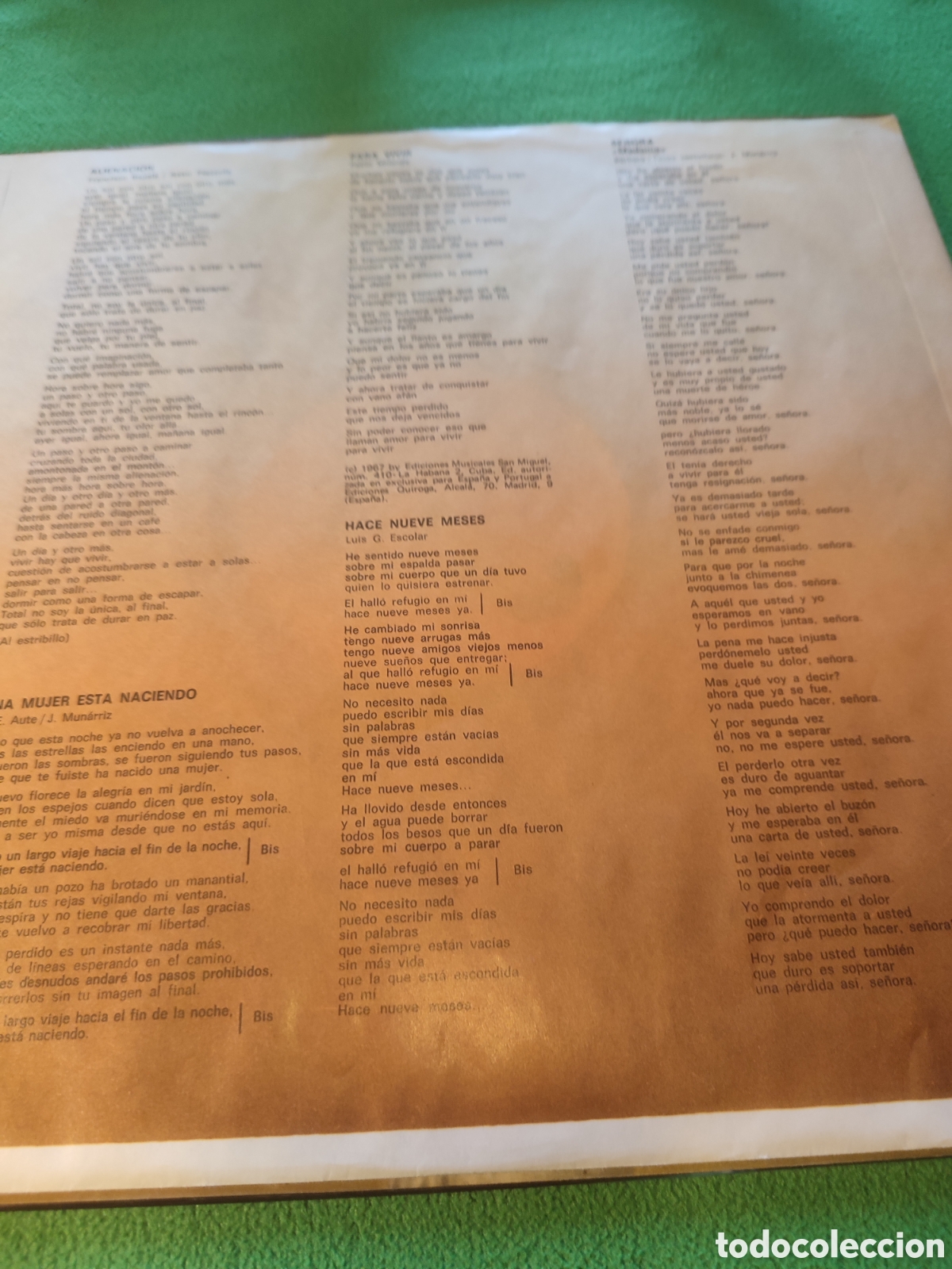 Discos de vinilo: Massiel - Alienaci&oacute;n Edicion original 1977 - Foto 3