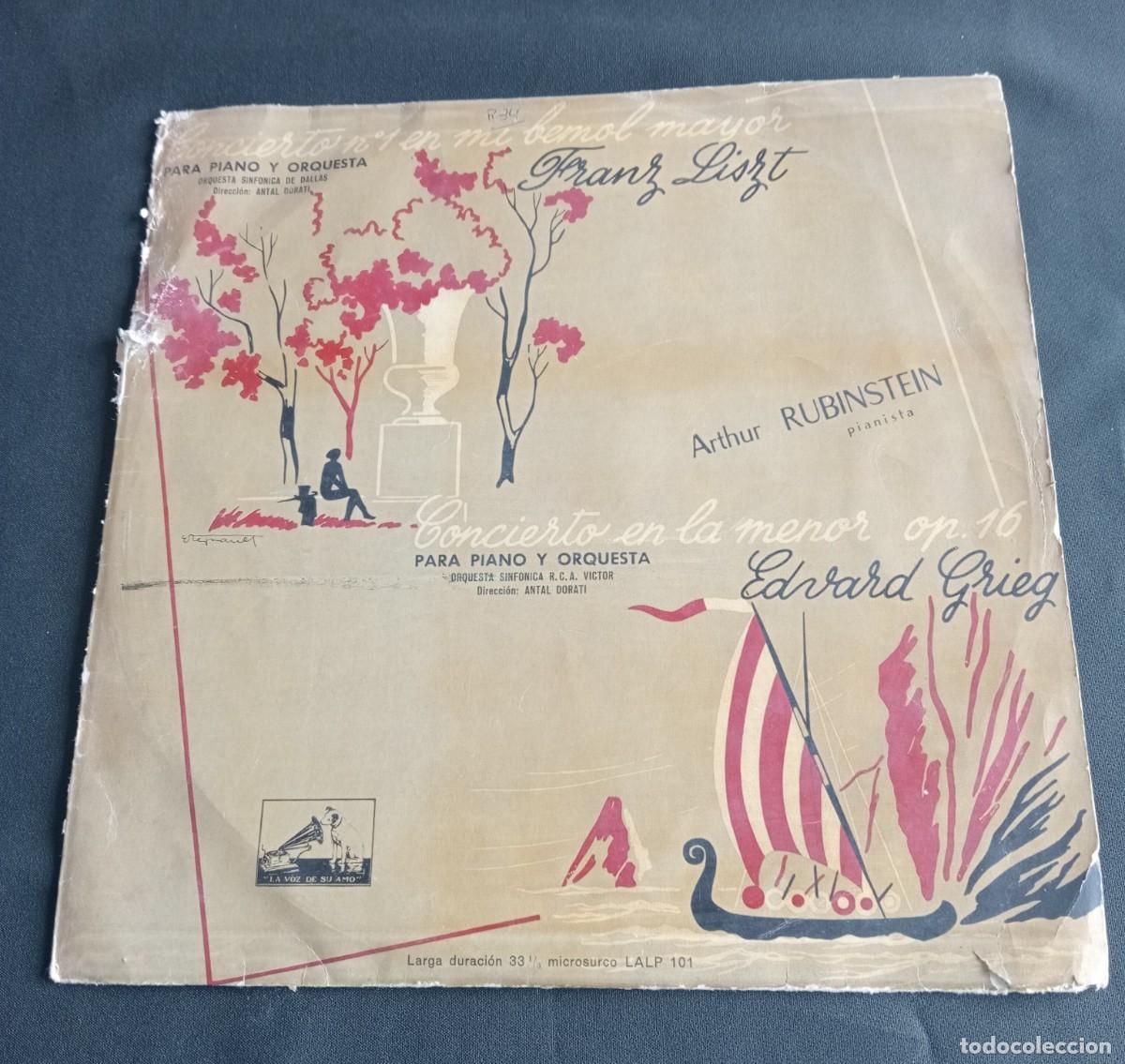Discos de vinilo: LPS, CONCIERTO EN MI BEMOL MAYOR, FRANZ LISZT Y CONCIERTO EN LA MENOR OP. 16