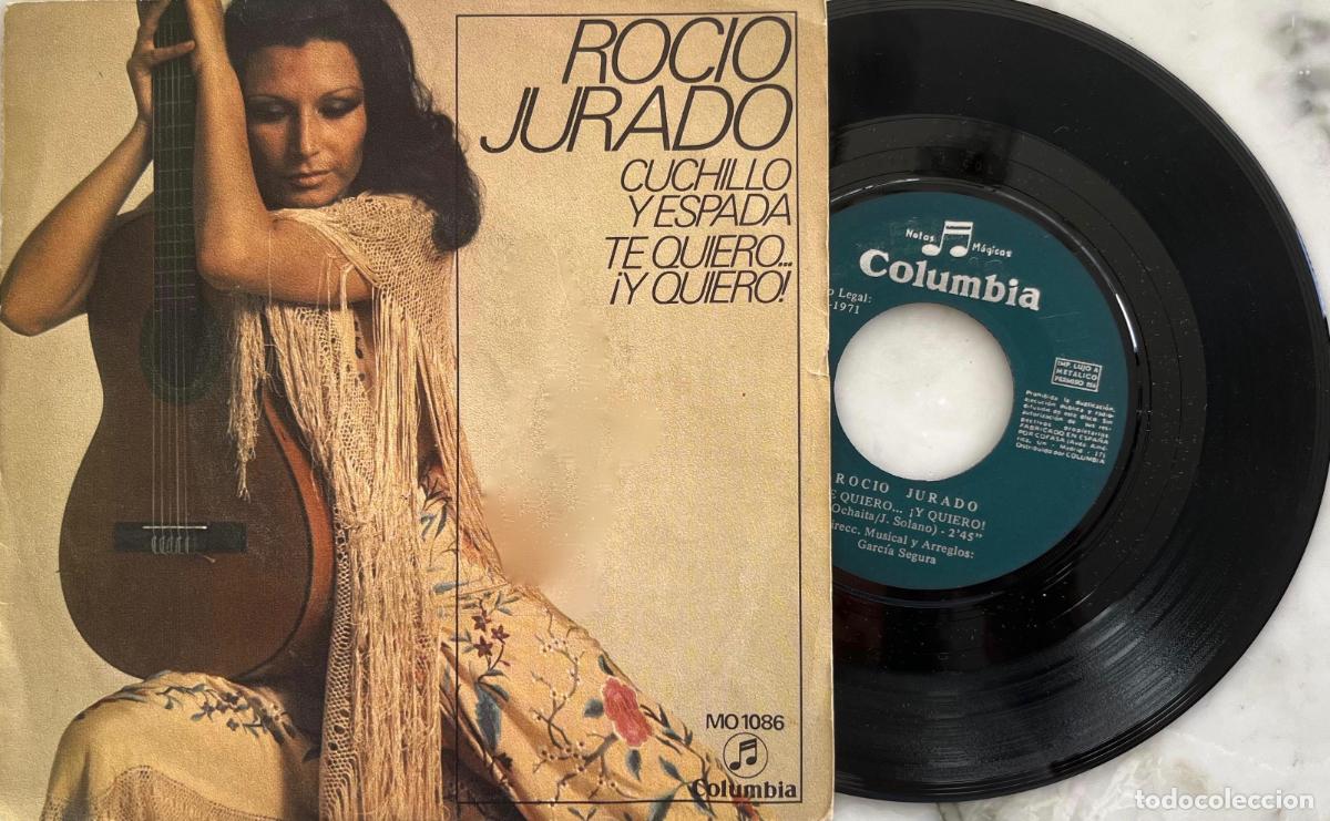 Discos de vinilo: ROCIO JURADO. CUCHILLO Y ESPADA. SINGLE ORIGINAL ESPA&Ntilde;A 1971