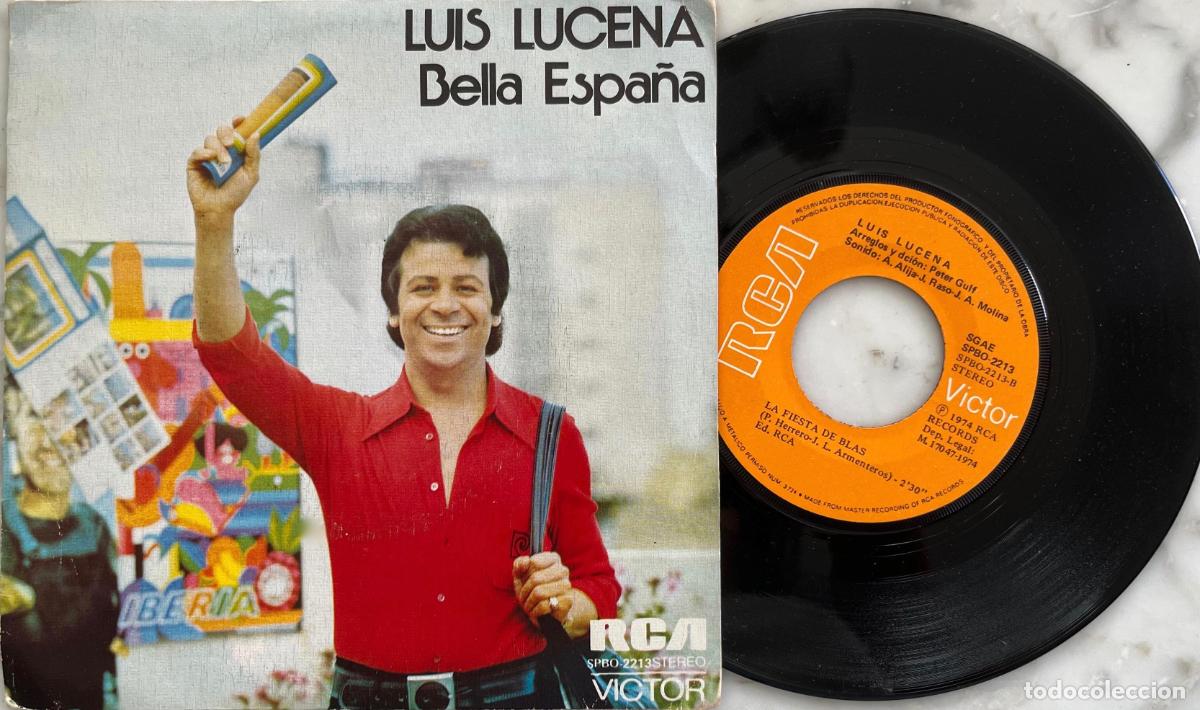 Discos de vinilo: LUIS LUCENA. BELLA ESPA&Ntilde;A. SINGLE ORIGINAL 1974