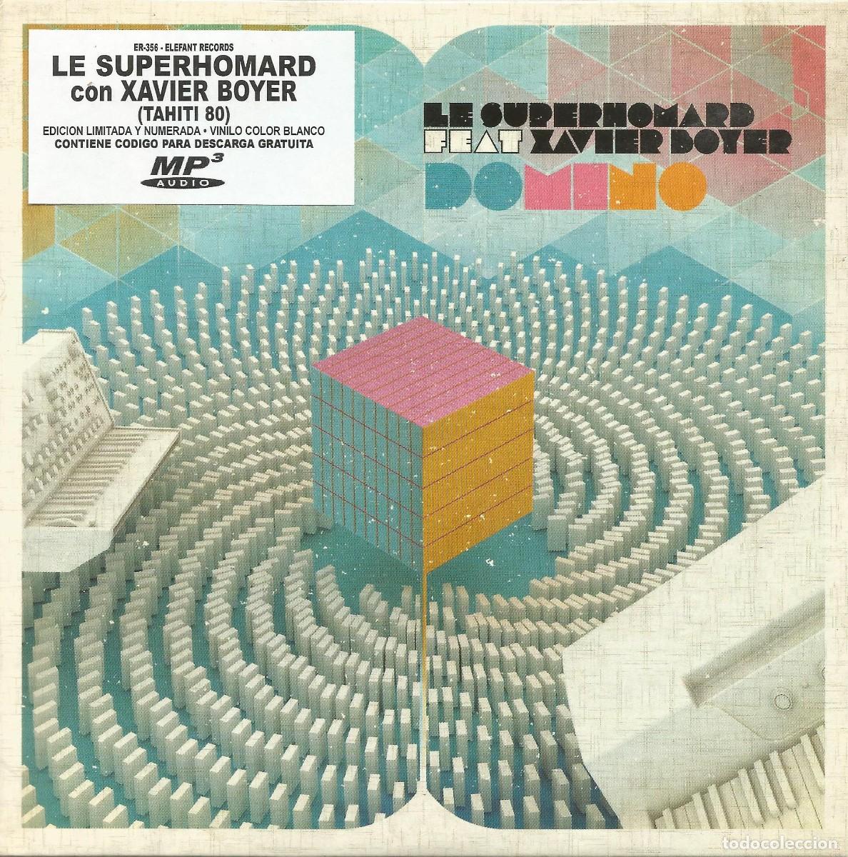 Discos de vinilo: Le Superhomard Feat Xavier Boyer &ndash; Domino (Elefant Records, 2019) - Vinilo 7&rdquo; - Precintado
