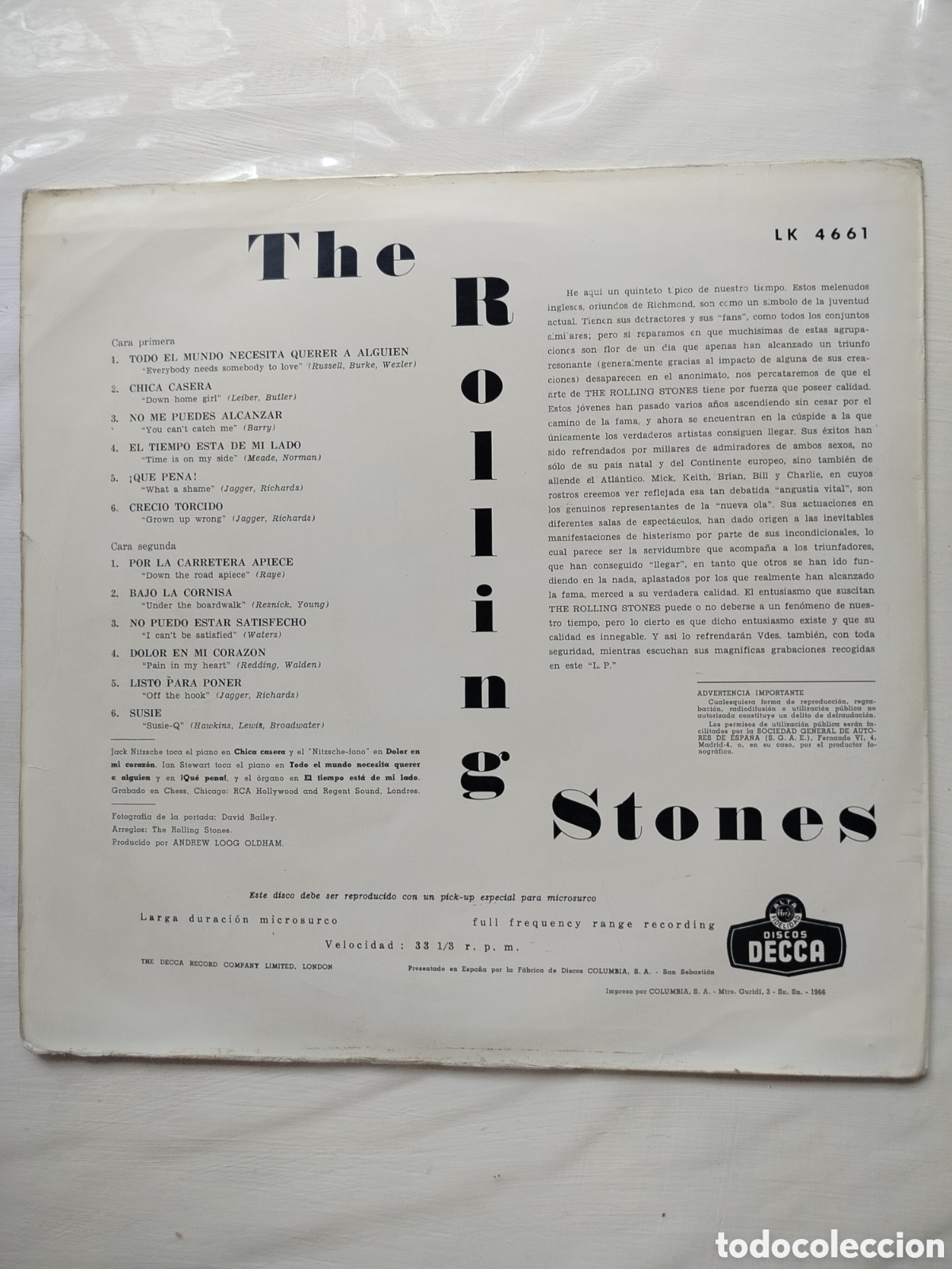 Discos de vinilo: N&deg; 2 LP Spain The Rolling Stones - Foto 2