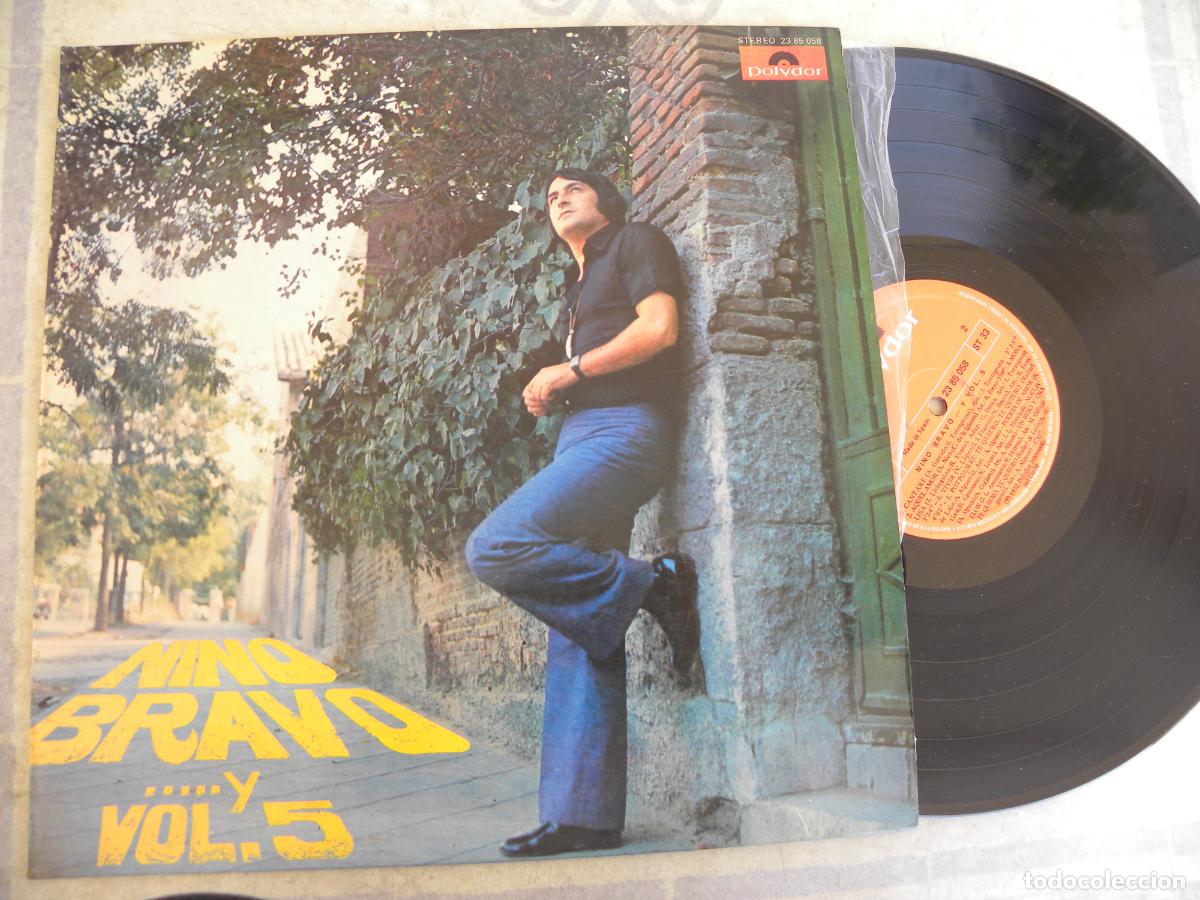 Discos de vinilo: NINO BRAVO Y VOL. 5 (SOLO SE VENDE LA PORTADA) LP 1973. -PEDIDO MINIMO 3 EUROS