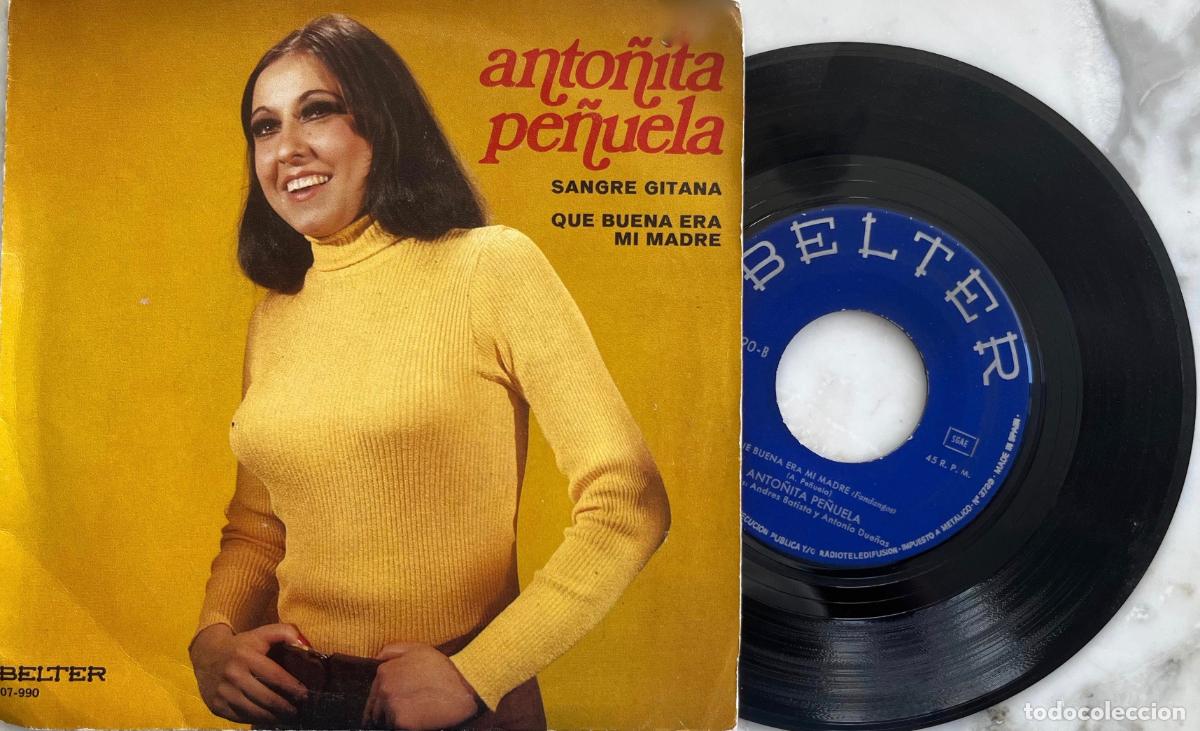 Discos de vinilo: ANTO&Ntilde;ITA PE&Ntilde;UELA. SANGRE GITANA. SINGLE ORIGINAL ESPA&Ntilde;A.1971