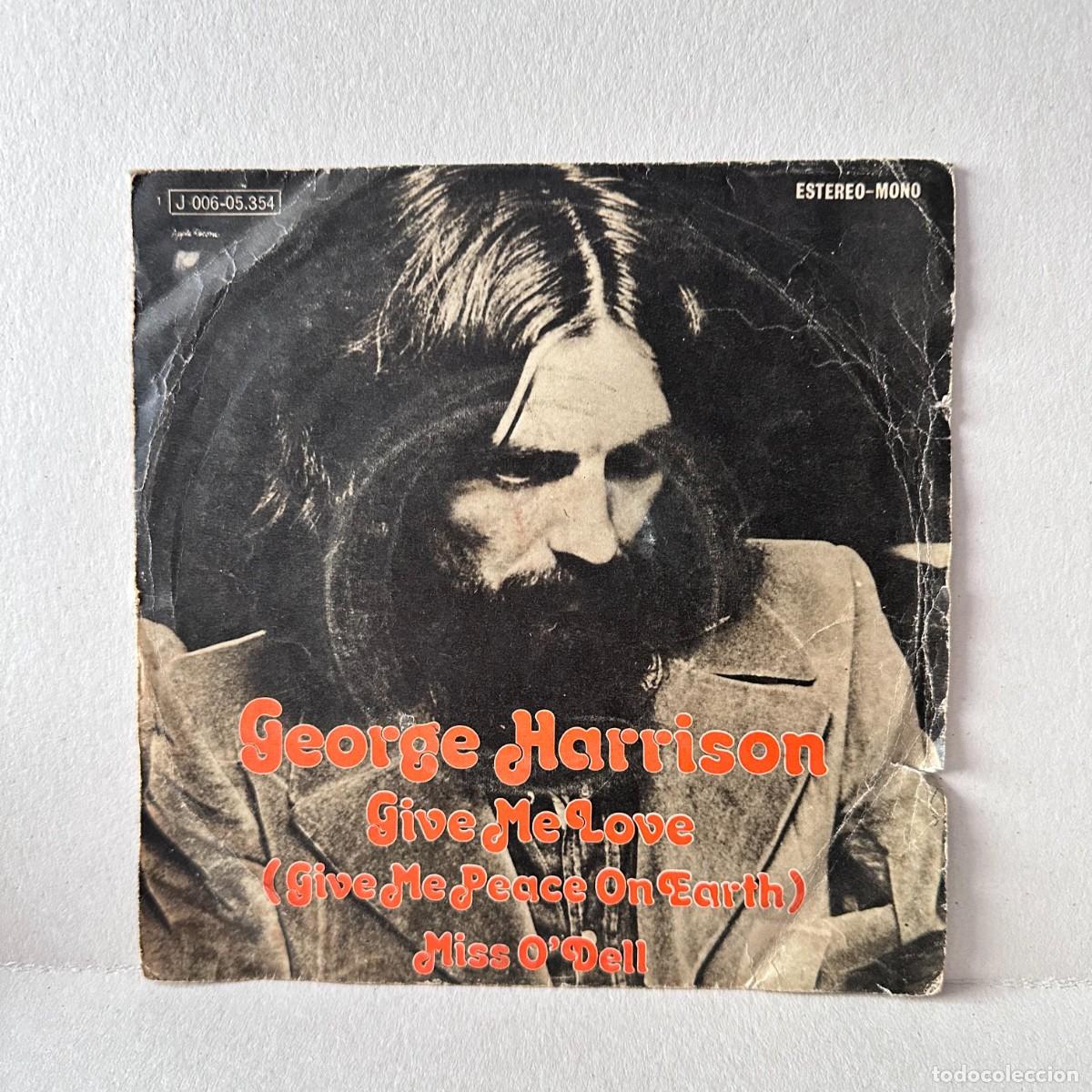 Discos de vinilo: George Harrison - Give Me Love (Give Me Peace On Earth) / Miss O'Dell (7&rdquo;, Single)