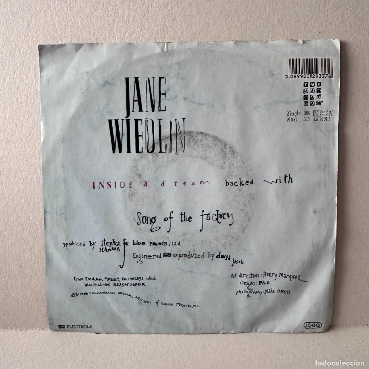 Discos de vinilo: Jane Wiedlin - Inside A Dream (7&rdquo;, Single) - Foto 2