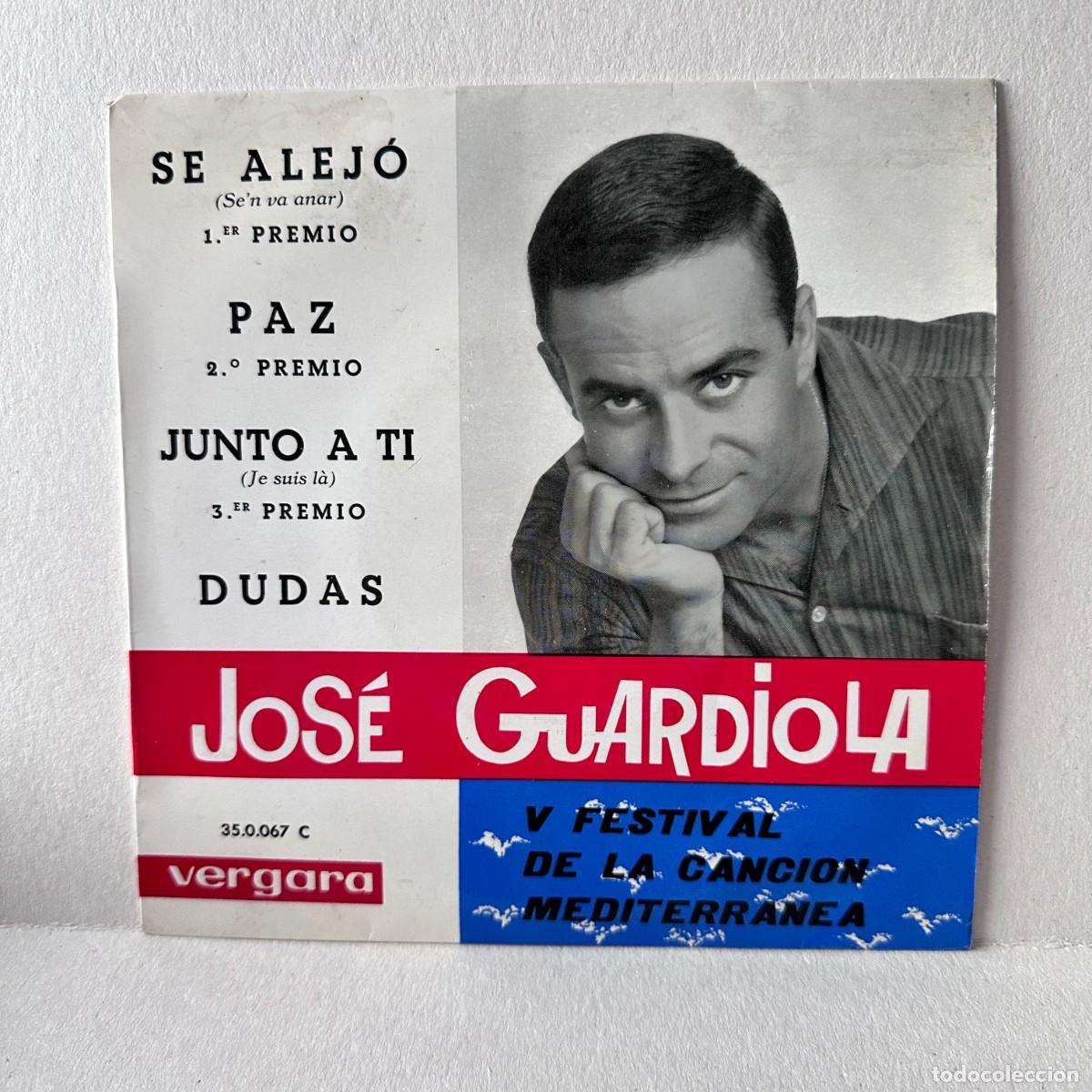 Discos de vinilo: Jose Guardiola - V Festival De La Canci&oacute;n Mediterr&aacute;nea (7&rdquo;, Single)