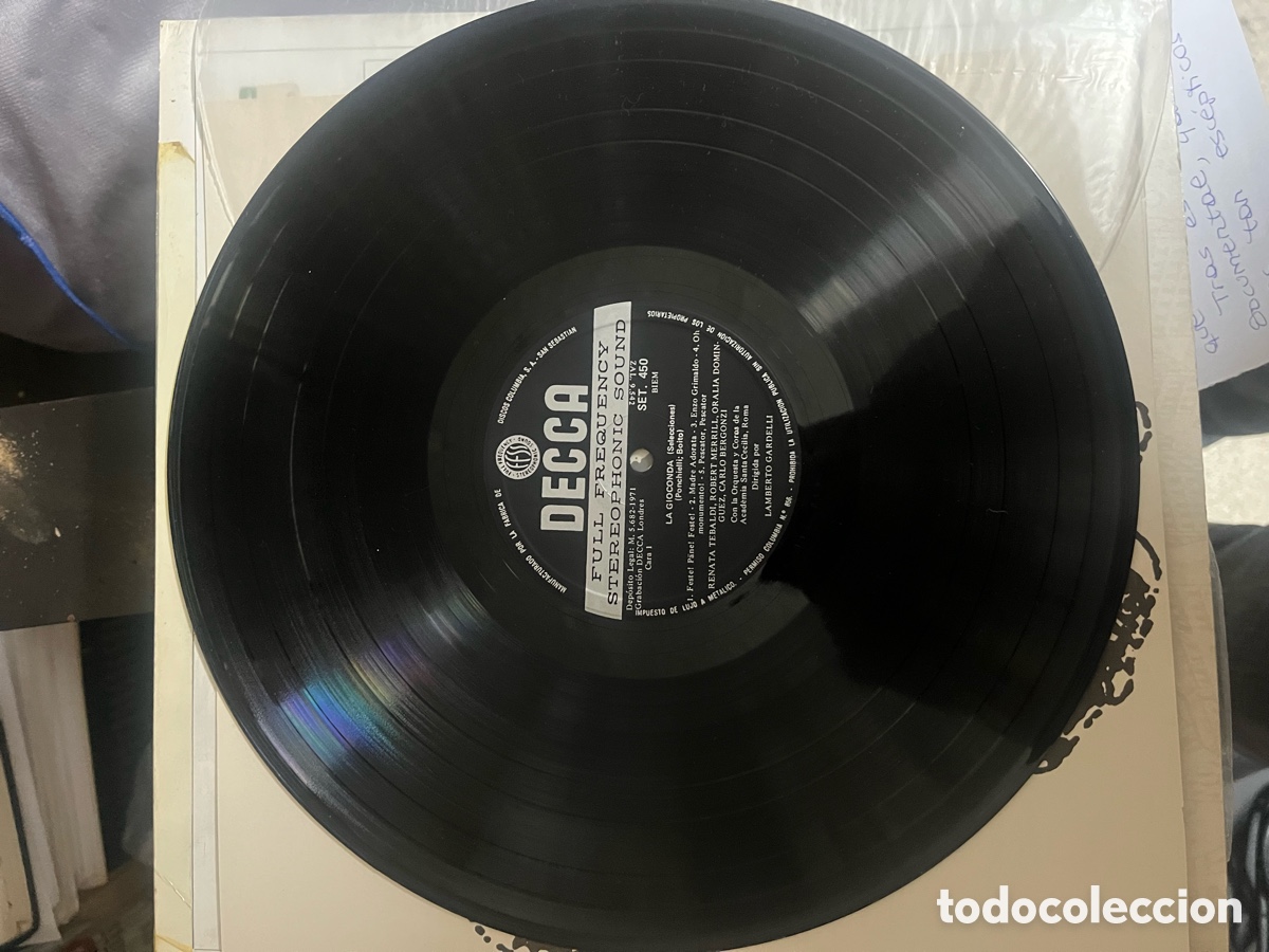 Discos de vinilo: Disco de vinilo -La Gioconda - Foto 6