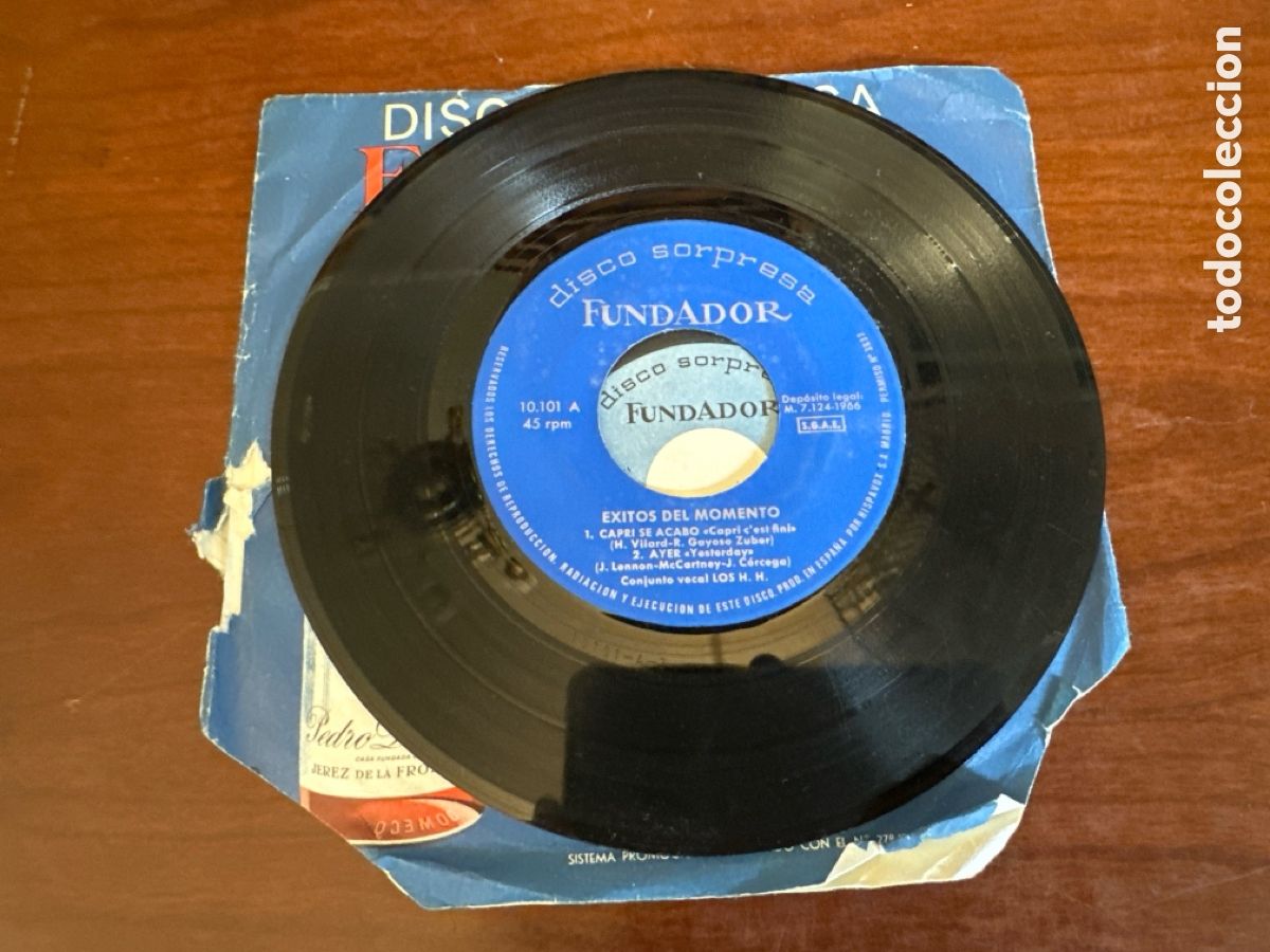 Discos de vinilo: LOS H.H. EP FUNDADOR 1966 EXITOS DEL MOMENTO - CAPRI SE ACABO/ YESTERDAY +2 POP BEAT