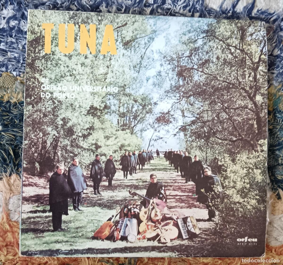 Discos de vinilo: Tuna do Orfeao Universit&aacute;rio do Porto. O nosso encontro - Adeus Corunha - Miscel&aacute;nea. Single