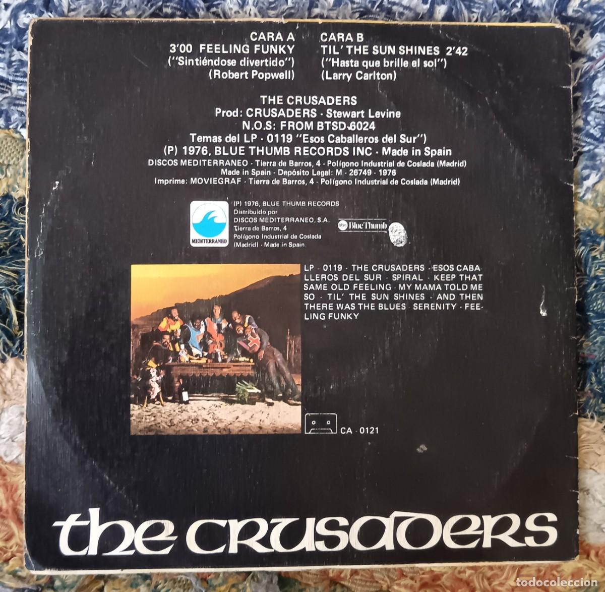 Discos de vinilo: The Crusaders. Feeling funky - Til the sun shines. Single - Foto 2