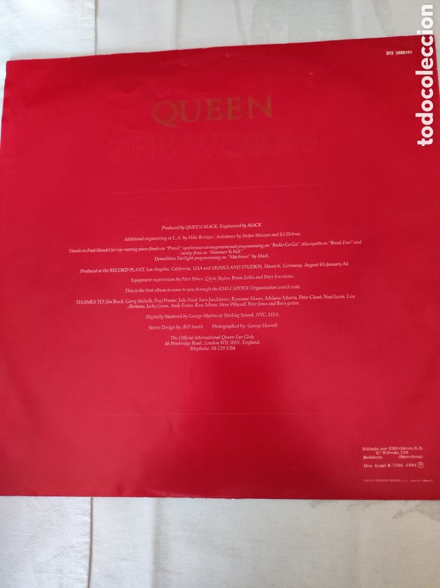 Discos de vinilo: QUEEN - THE WORKS (1984) - Foto 4